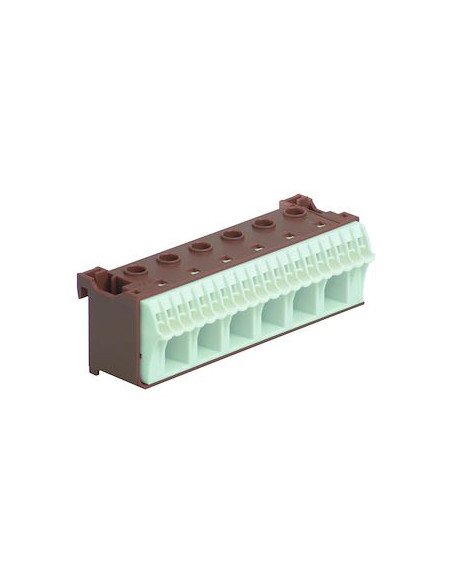 Bornier phase sans vis 20x4mm2 + 6x25mm2 HAGER KN26P