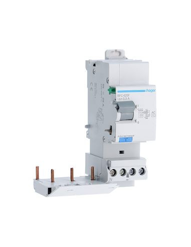 Bloc différentiel 3 Pôles + Neutre 25A 300mA type AC HAGER BFC425F