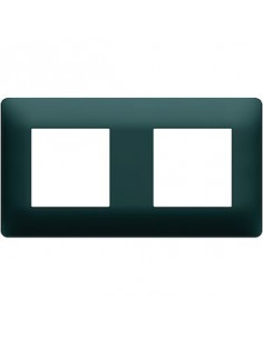 Plaque 2 postes essensya Anthracite HAGER WE522