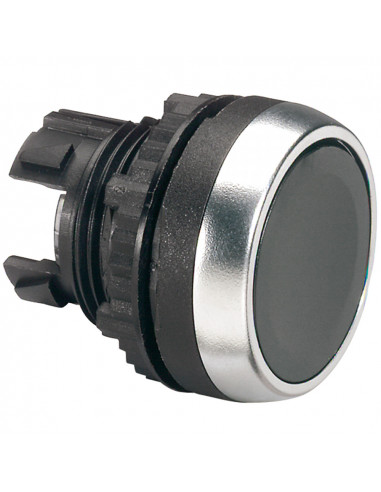 Tête à impulsion non lumineuse affleurante IP69 Osmoz composable noir LEGRAND 023806