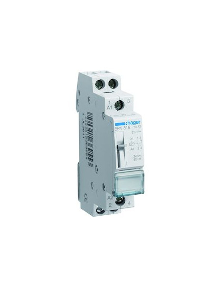 Télérupteur 1O+1F 24V HAGER EPN518