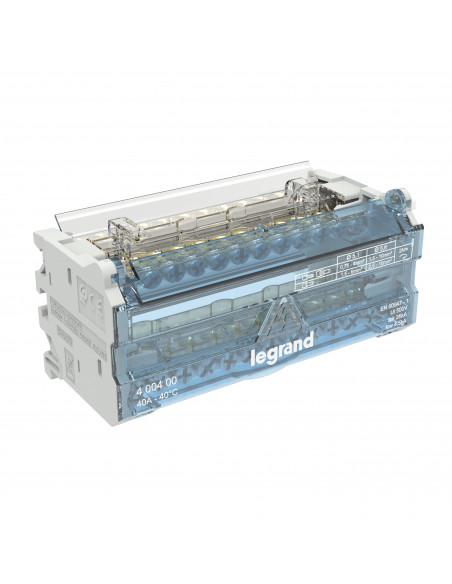 Répartiteur modulaire à barreaux étagés bipolaire 40A 12 départs 6 modules LEGRAND 400400