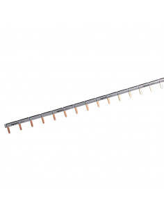 Peigne d'alimentation universel Phase/Neutre HX³ horizontale 1 Pôle ent.1,5 module 57 modules 1 mètre LEGRAND 404933