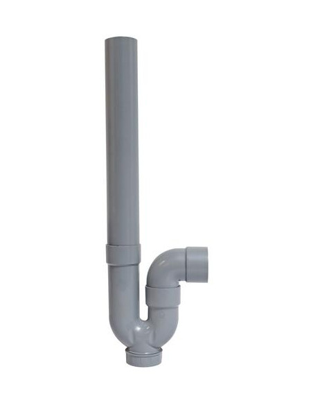 Siphon tubulaire simple ABS à sortie horizontale 0,8 - 3,00m 004650