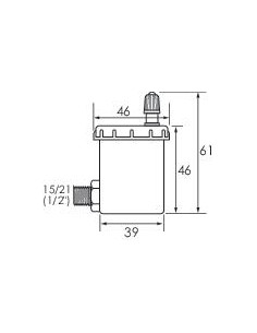 Purgeur d'air automatique raccordement latéral laiton 10245 2