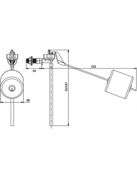 Robinet flotteur à embout laiton SIAMP 30 1000 07