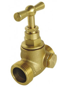 Robinet d'arrêt double mâle à purge Potence 3 4" 2073-20