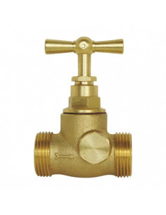 Robinet d'arrêt double mâle à purge Potence 3 4" 2073-20 2