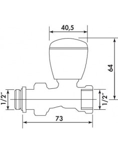Robinet simple réglage droit 1 2" 2484-15 2