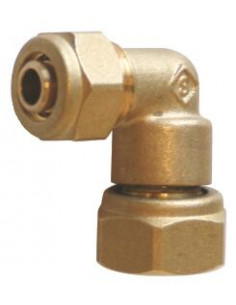 Raccord comp coudé écrouTourn PER 10x12-1 2 2765-12-15
