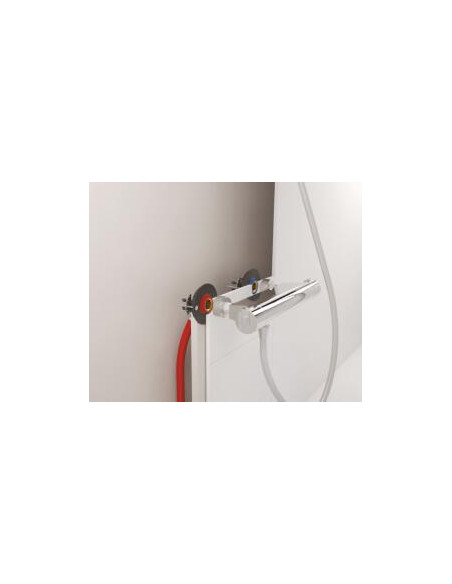 Module de fixation de robinetterie Bain-douche FIXOPLAC pour P.E.R - plaque standard ou hydrofuge diam 12 F1 2" 303510103