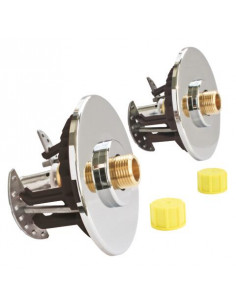 Module de fixation de robinetterie Lavabo sous Evier FIXOPLAC pour P.E.R - plaque standard ou hydrofuge diam 12 M3 8" 303510107