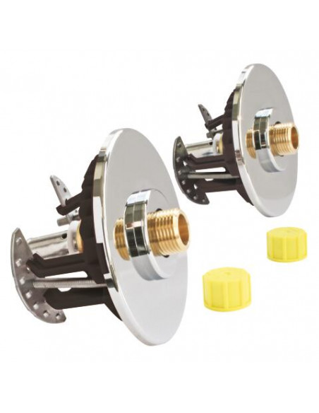 Module de fixation de robinetterie Lavabo sous Evier FIXOPLAC pour P.E.R - plaque standard ou hydrofuge diam 12 M3 8" 303510107