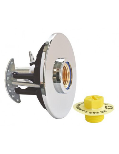 Module de fixation de robinetterie Machines à laver FIXOPLAC pour P.E.R - plaque standard ou hydrofuge diam 12 F1 2" 303510111