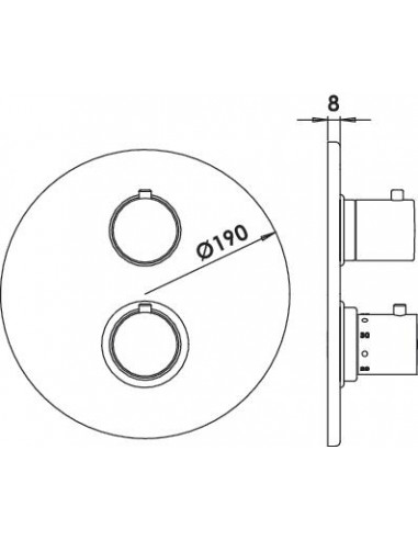 Set déco Mit Therm Encastré Rond'o 3311