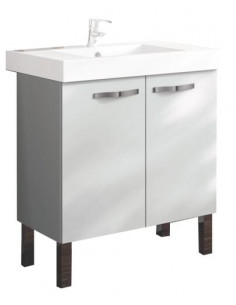 MBLE ERGO 80 cm 2P Blanc Brillant 401511321