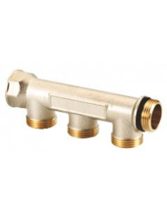 Collecteur de distribution laiton EASYLOCK Nu 3 Sorties 1" 4020-03-26