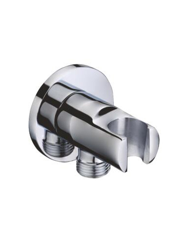 Support douchette mural rond chrome 503013013