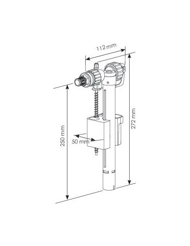 Robinet flotteur silencieux compact SIAMP 30951206