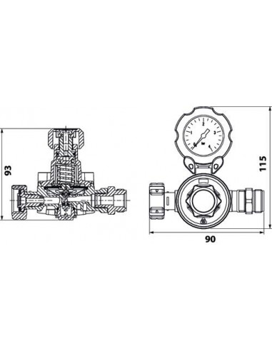 DETENDEUR PROPANE HTE PRESSION REGL HOR. 5889