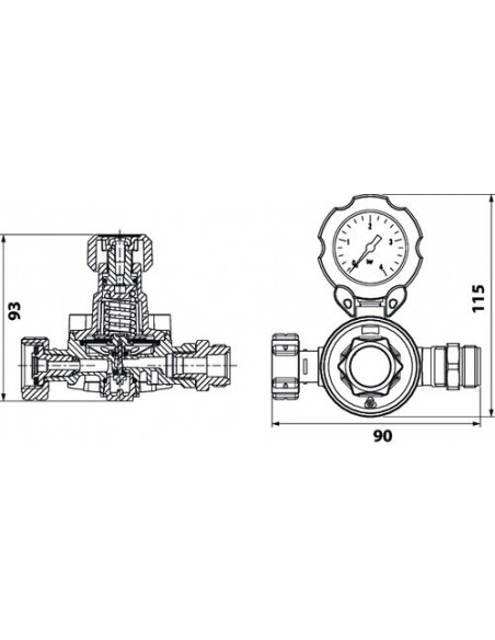 DETENDEUR PROPANE HTE PRESSION REGL HOR. 5889