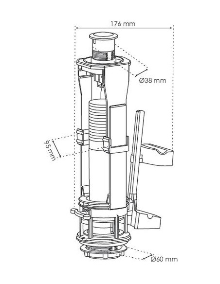 Soupape à poussoir double Porcher 5900