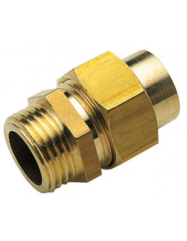 Raccord union droit mâle 3 pièces à portée sphéro conique et à souder 341 M1 2" 14MM 595-14-15