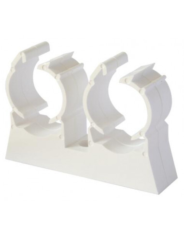 Clip de fixation double pour multicouche diam 16 100 clips 5992-16S