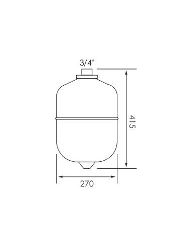 Vase expansion chauffage 18 litres 602012803