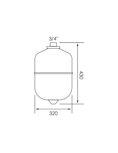 Vase expansion chauffage 25 litres 602012804