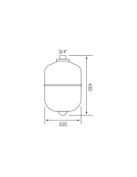 Vase expansion chauffage 25 litres 602012804