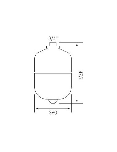 Vase expansion chauffage 35 litres 602012805