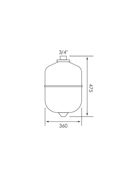 Vase expansion chauffage 35 litres 602012805