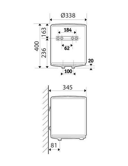 CEE ELECTR STEATITE SUR EVIER 15L 604510209