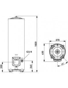 CHAUFFE EAU STABLE SAGEO XP 300L STEA 604510309 2