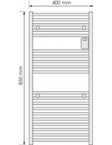 SECHE SERVIETTE ELEC ETR DORIS 300W BLC 608015714