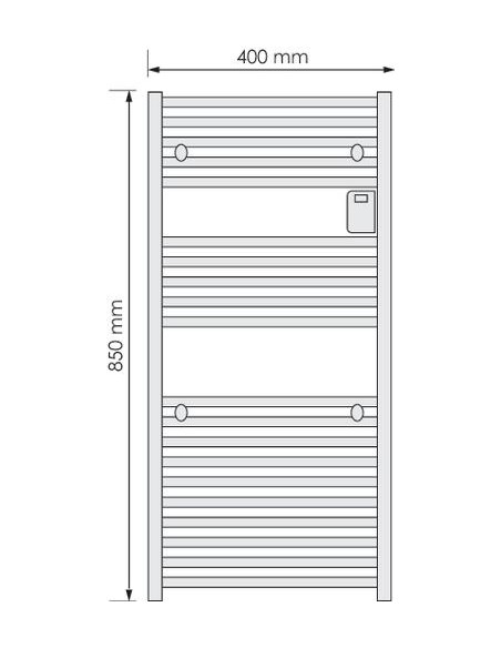 SECHE SERVIETTE ELEC ETR DORIS 300W BLC 608015714