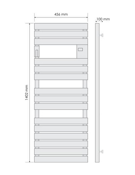 SECHE SERVIETTE ELEC ADELIS ETR 500W ANT 608015776