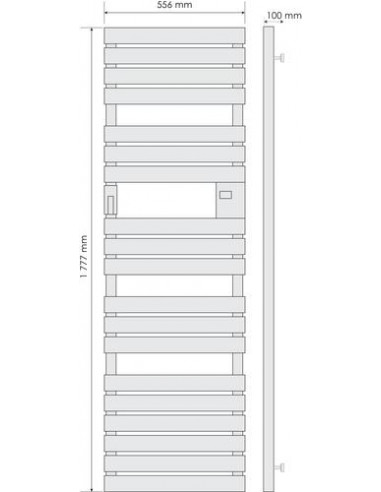SECHE SERVIETTE ELEC ADELIS 1000W ANTHR 608015826