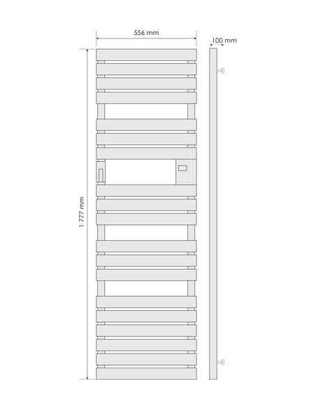 SECHE SERVIETTE ELEC ADELIS 1000W ANTHR 608015826