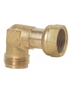 RACCORD COUDE 90 M15 21 ECROU15 21 NF 6108-15