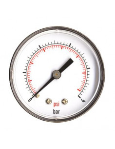 Manomètre sec à raccordement axial Mesure de 0 à 4 bars 801-02