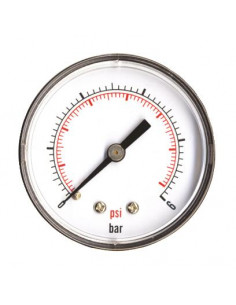 Manomètre sec à raccordement axial Mesure de 0 à 6 bars 801-03