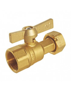 Robinet d'arrêt compteur droit à boisseau sphérique Entrée femelle F3 4"-F3 4" 80-20-20