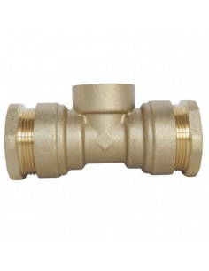 Té femelle au centre pour tube PE diam 32 F1" 850-32-26S 2