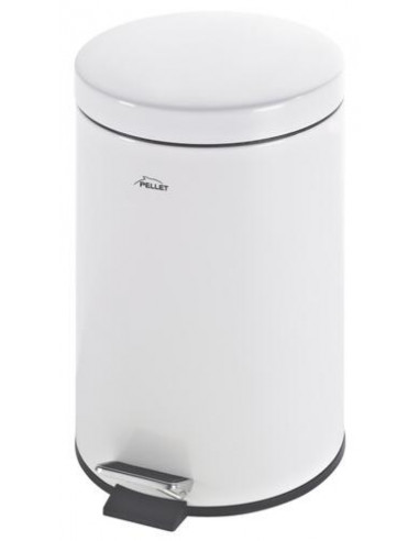 Poubelle SDB métal Blanc 8702