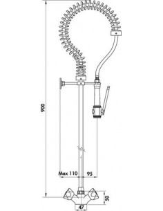 MELANGEUR GRDE CUISINE 900MM 1 2T 9024-90 2
