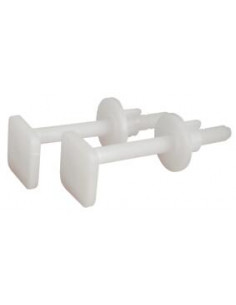 FIXATION ABAT. WC 75MM 2 VIS 2 ECROUS 935-15