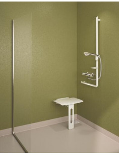 Siège douche rabattable BeLine blanc ZDEL1771 2