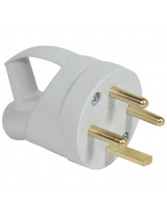 Fiche 3P+T 20A 400V à anneau grise plastique LEGRAND 055012